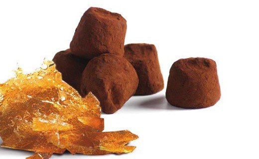 Sachet de 200g de Truffes au Chocolat aux éclats de Caramel au Beurre Salé Sachet de 200g de Truffes au Chocolat aux éclats de Caramel au Beurre Salé